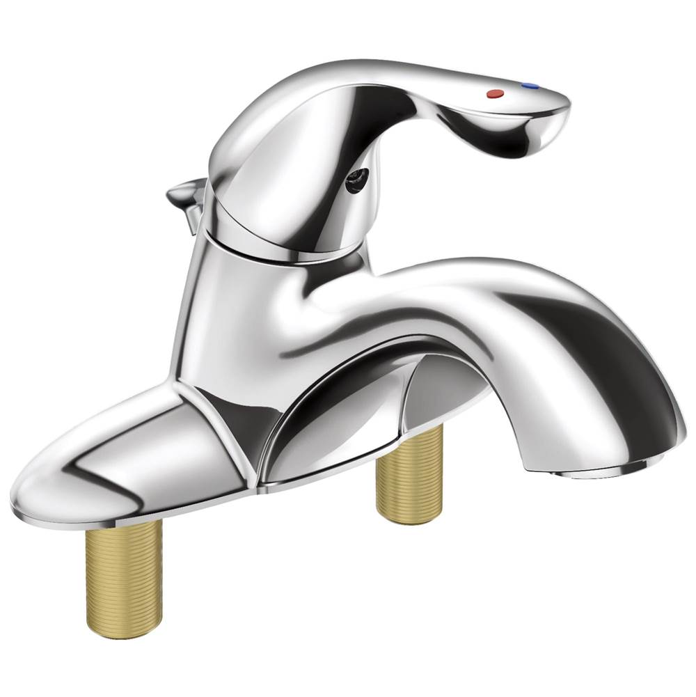 Delta Faucet Classic Single Handle Centerset Bathroom Faucet with City Shanks
