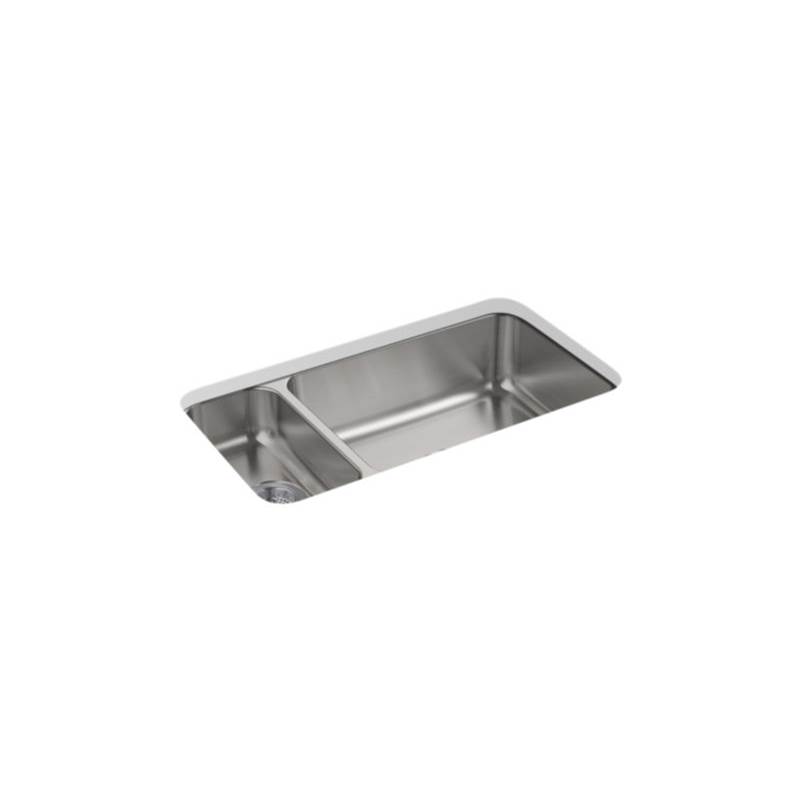 Sterling Plumbing McAllister® 31-3/4'' x 17-1/2'' x 5''/7'' Undermount high/low small/large kitchen sink
